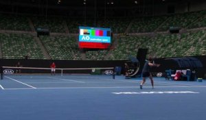 Open d'Australie 2018 - Simona Halep à l'entrainement à Melbourne