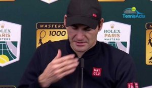 Rolex Paris Masters 2018 - Roger Federer : "J'espère que ce n'était pas mon dernier match à Paris"