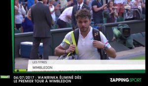 Zap Sport 4 Juillet : Wawrinka éliminé dès le premier tour à Wimbledon