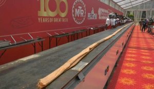 Le record du monde du plus long dosa battu en Inde