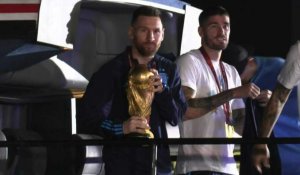 Mondial: Messi et l'équipe d'Argentine de retour au pays