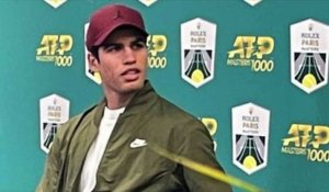ATP - Rolex Paris Masters 2022 - Carlos Alcaraz : "I had knee problems, but all players suffer from this type of pain at the end of the season. It's nothing serious"