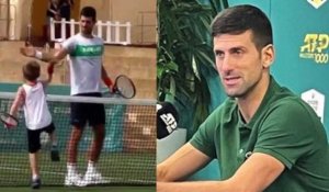 ATP - Rolex Paris Masters 2022 - Novak Djokovic : "Je ne mets pas la pression à mon fils Stefan pour jouer au tennis, il n'a que 8 ans"