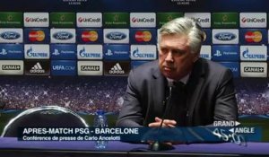 PSG- Barcelone : Carlo Ancelotti / après match