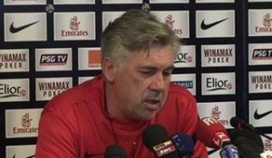 Conférence de presse de Carlo Ancelotti avant PSG-Sablé