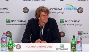 Roland-Garros 2019 - Alexander Zverev : "Ça y est, je suis adulte..."