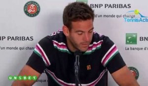 Roland-Garros 2019 - Juan Martin Del Potro :  "Je n'ai pas baissé les bras ni pour des raisons physiques ni pour des raisons mentales"
