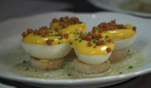 Paris célèbre le "champion du monde de l'oeuf mayonnaise"