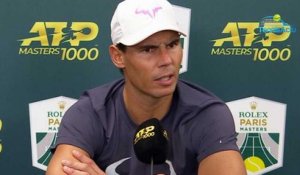 Rolex Paris Masters 2019 - Rafael Nadal : "I sleep as well as I'm No. 1 or No. 2, although I prefer to be No. 1 worldwide"