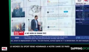 Zap sport du 16 avril : Le monde du sport rend hommage à Notre-Dame de Paris (vidéo)