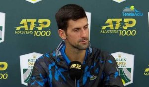 Rolex Paris Masters 2019 - Novak Djokovic : "Je ne vais pas révéler mes tactiques"