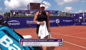 WTA - Strasbourg 2019 - La victoire de Caroline Garcia contre Rebecca Peterson avant de jouer Marta KOSTYUK, 16 ans, en quarts !