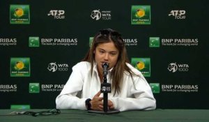 WTA - Indian Wells 2023 - Emma Raducanu : "I'm so happy with the way I fought and handled the circumstances"