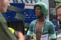 Tour de France: Girmay dédicace son maillot vert à l'Afrique