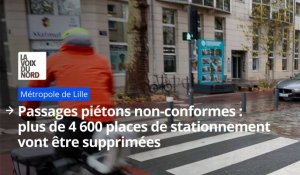 Passages piétons non conformes : 4 600 places de stationnement vont être supprimées dans la métropole de Lille