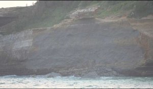 "Comme un coup de tonnerre": une falaise s'écroule dans la mer à Biarritz, un témoin raconte