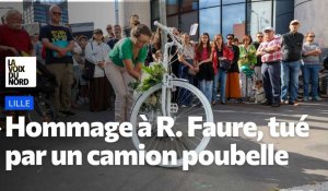 Hommage à Romain , cycliste de 50 ans décédé rue du Vieux-Faubourg