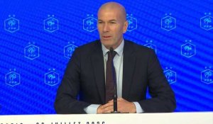 Football: "C'est une joie immense", déclare Zidane, nouveau sélectionneur des Bleus