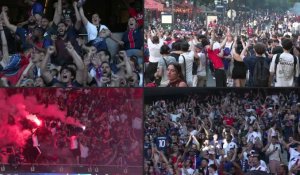 PSG: Les supporters fêtent la victoire à Paris