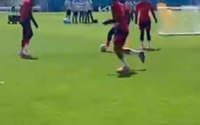Le premier entraînement des Diables dans le camp de base à Seattle