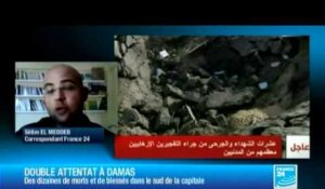 Double-attentat à Damas, la télévision d'État dénonce une attaque "terroriste"