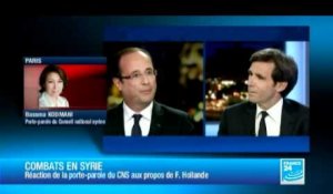 Hollande n'exclut pas une intervention armée sous mandat de l'ONU en Syrie