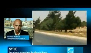 Syrie : Des chars encerclent la ville de Hama