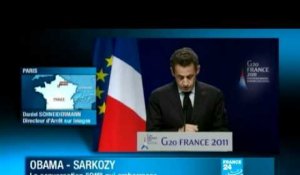 Sarkozy qualifie Netanyahou de "menteur" lors d'une discussion avec Obama