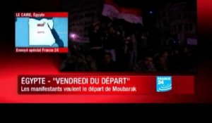 Egypte - Vendredi du départ : Ils veulent le départ de Moubarak