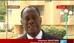 FRANCE 24 L'Entretien - Interview exclusive d'Alassane Ouattara à l'Hôtel du Golf d'Abidjan