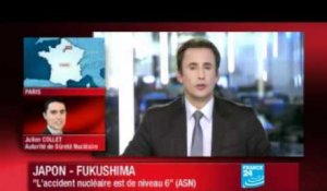 Japon : L'accident nucléaire serait de niveau 6 (ASN)