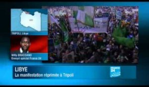 Libye : Manifestation réprimée à Tripoli