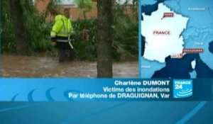 FRANCE - INONDATIONS: Avec une victime des inondations dans le Var