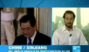 Chine -  Hu Jin Tao annule sa participation au G8