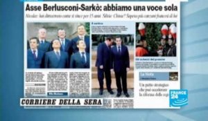 Sarkozy et Berlusconi s'échangent les compliments