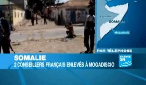 Somalie: deux conseillers français enlevés à Mogadiscio
