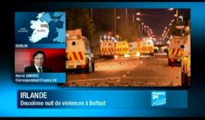 Irlande: Deuxième nuit de violences à Belfast