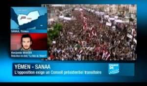 Yémen : L'opposition exige un conseil présidentiel transitoire