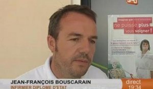 Les infirmiers libéraux en grève (Montpellier)
