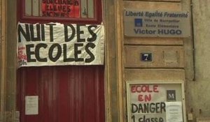 Les parents d'élèves dorment à l'école! (Montpellier)