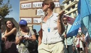 Journée de grève dans l'enseignement à Montpellier