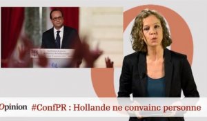 #tweetclash : #ConfPR : Hollande ne convainc personne