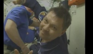 Les retrouvailles entre astronautes dans la station spatiale internationale, en 42 secondes