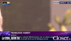 BFM TV : interview exclusive de Françoise Hardy sortie de l'hopitâl