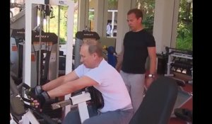 Quand Poutine et Medvedev prennent la pose dans une salle de musculation