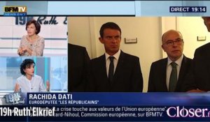 19h Ruth Elkrief : Rachida Dati s'emporte contre Manuel Valls, lundi 31 août
