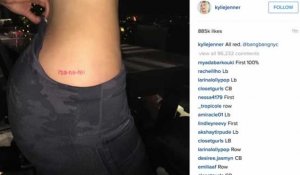 Kylie Jenner dévoile son nouveau tatouage