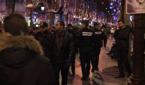 Nouvel an sous haute surveillance aux Champs-Elysées