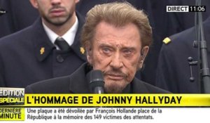L'hommage de Johnny Hallyday place de la république - Zapping People 11/01/2016