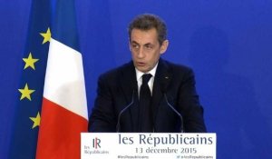 Régionales: réaction de Nicolas Sarkozy après les résultats
